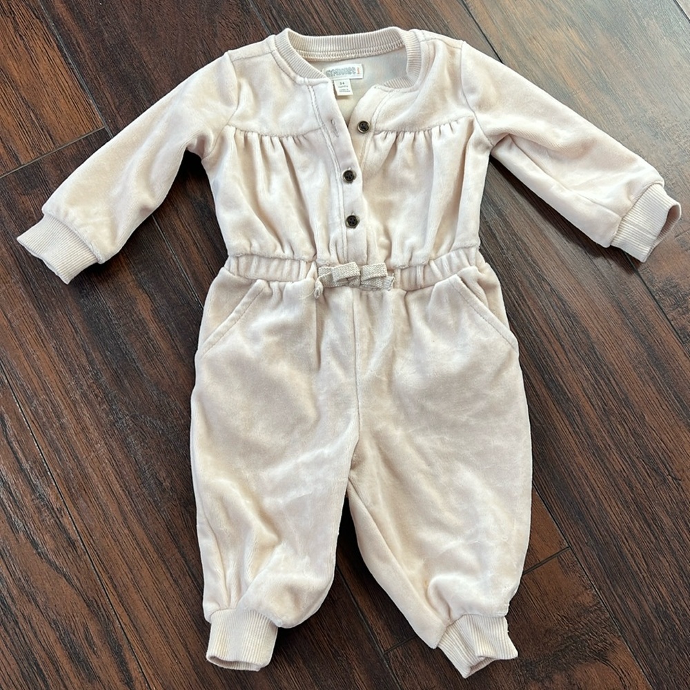 3-6M Cream Jumpsuit